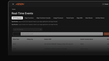 Azion Real-Time Events: Observabilidad en tiempo real para aplicaciones modernas