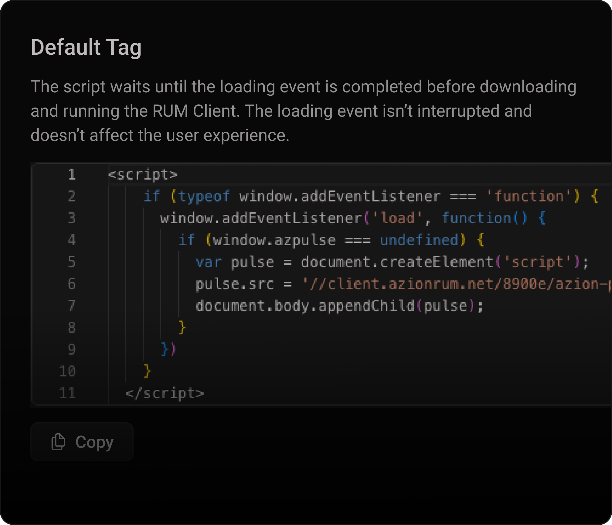 Implementación de etiqueta JavaScript del lado del cliente