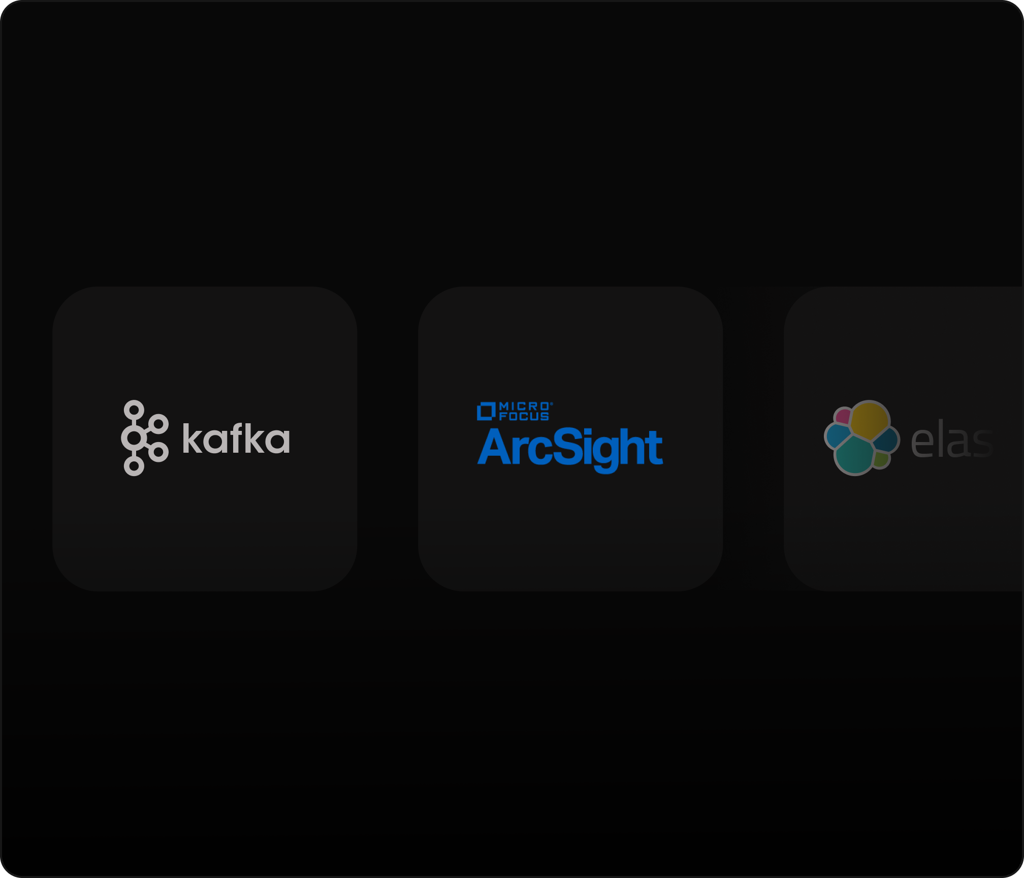 Integraciones de terceros con visibilidad en tiempo real.