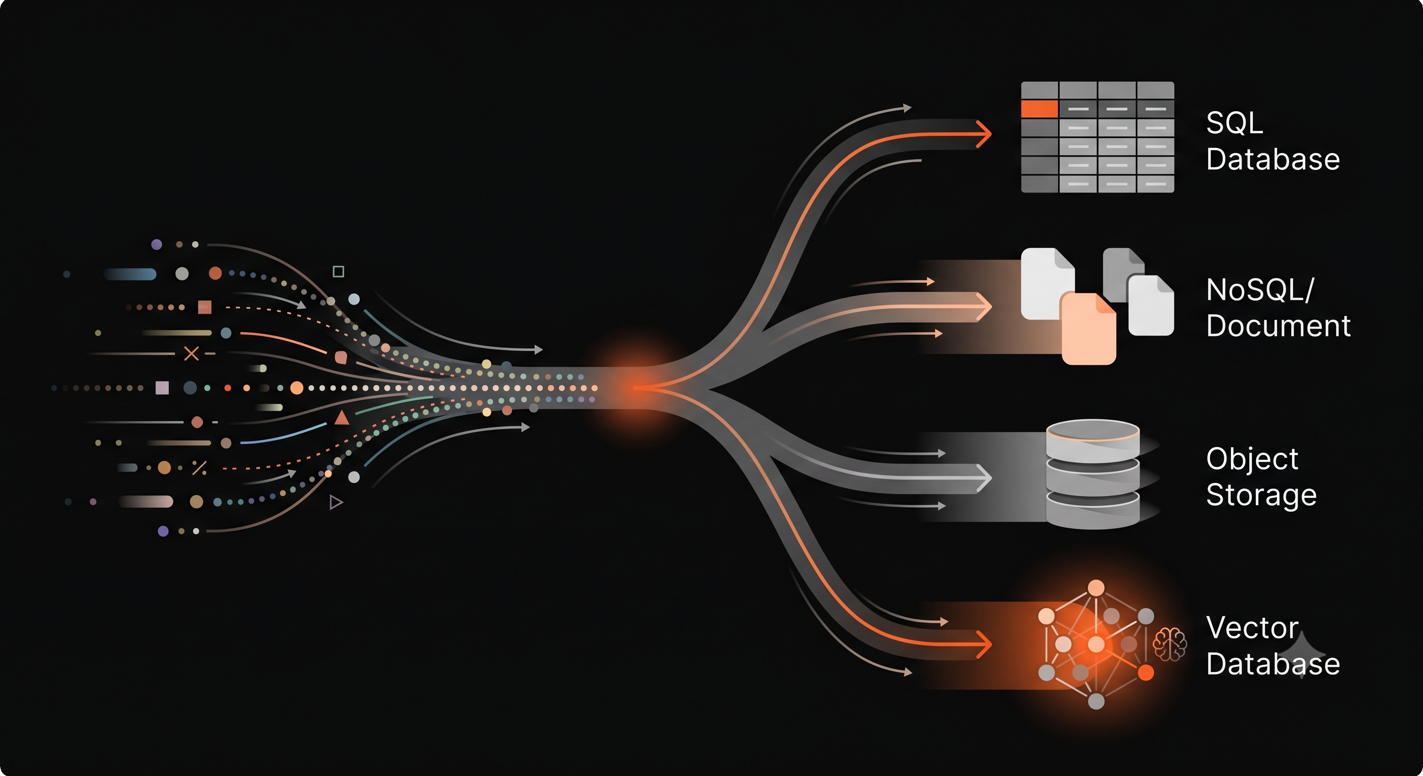 Storage and Database architecture diagram